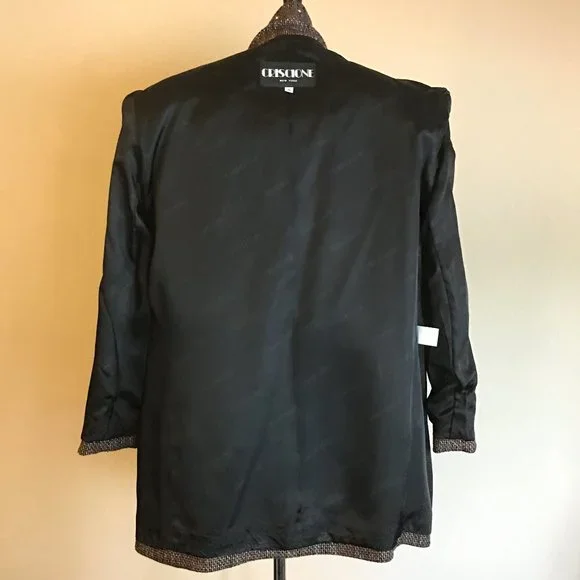 Vintage 80's CRISCIONE Rhinestone Embellished Jacket Blazer 🕺💎 - Picture 11 of 14